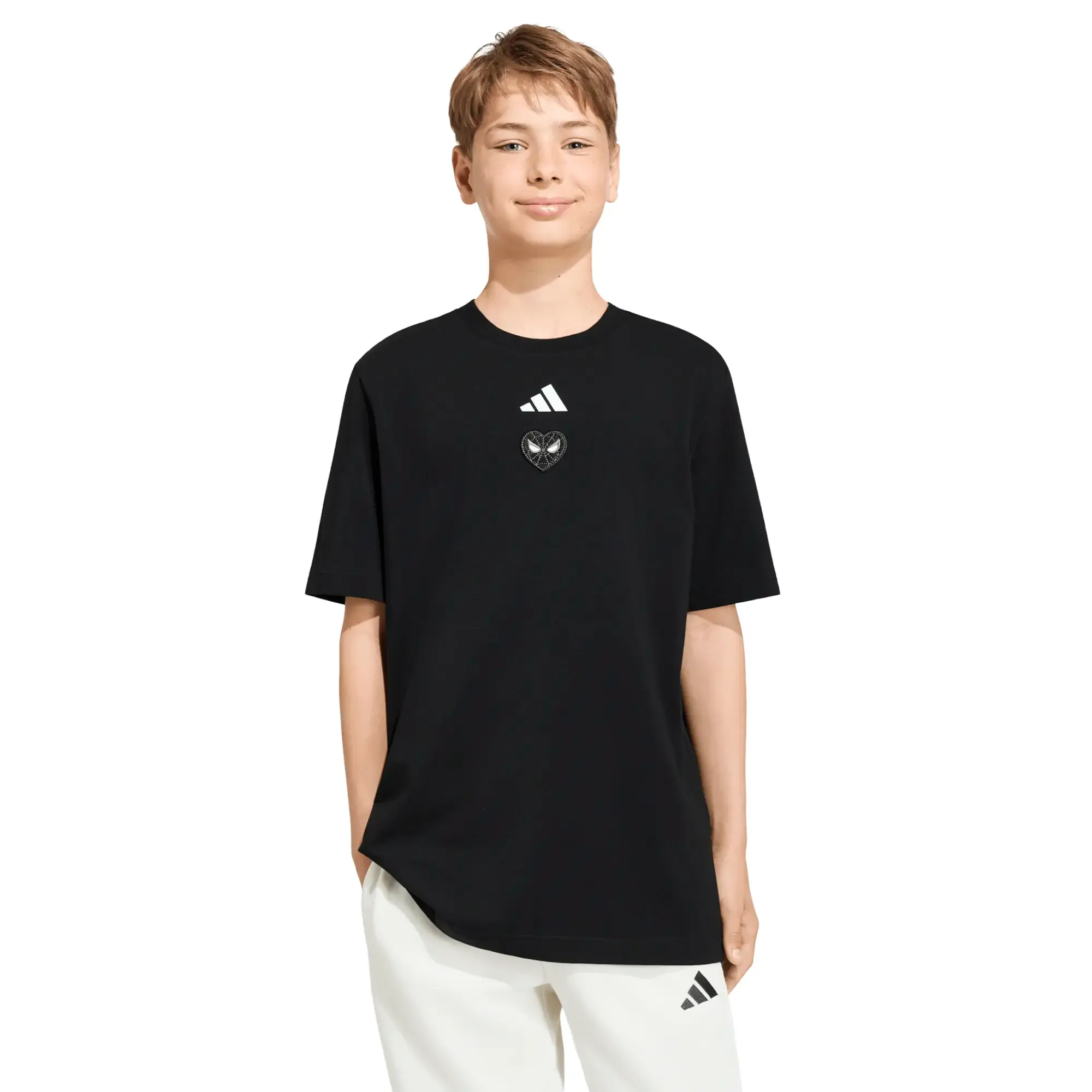 Playera adidas Casual x Marvel Spider-Man Graphic Infantil Unisex KG6123