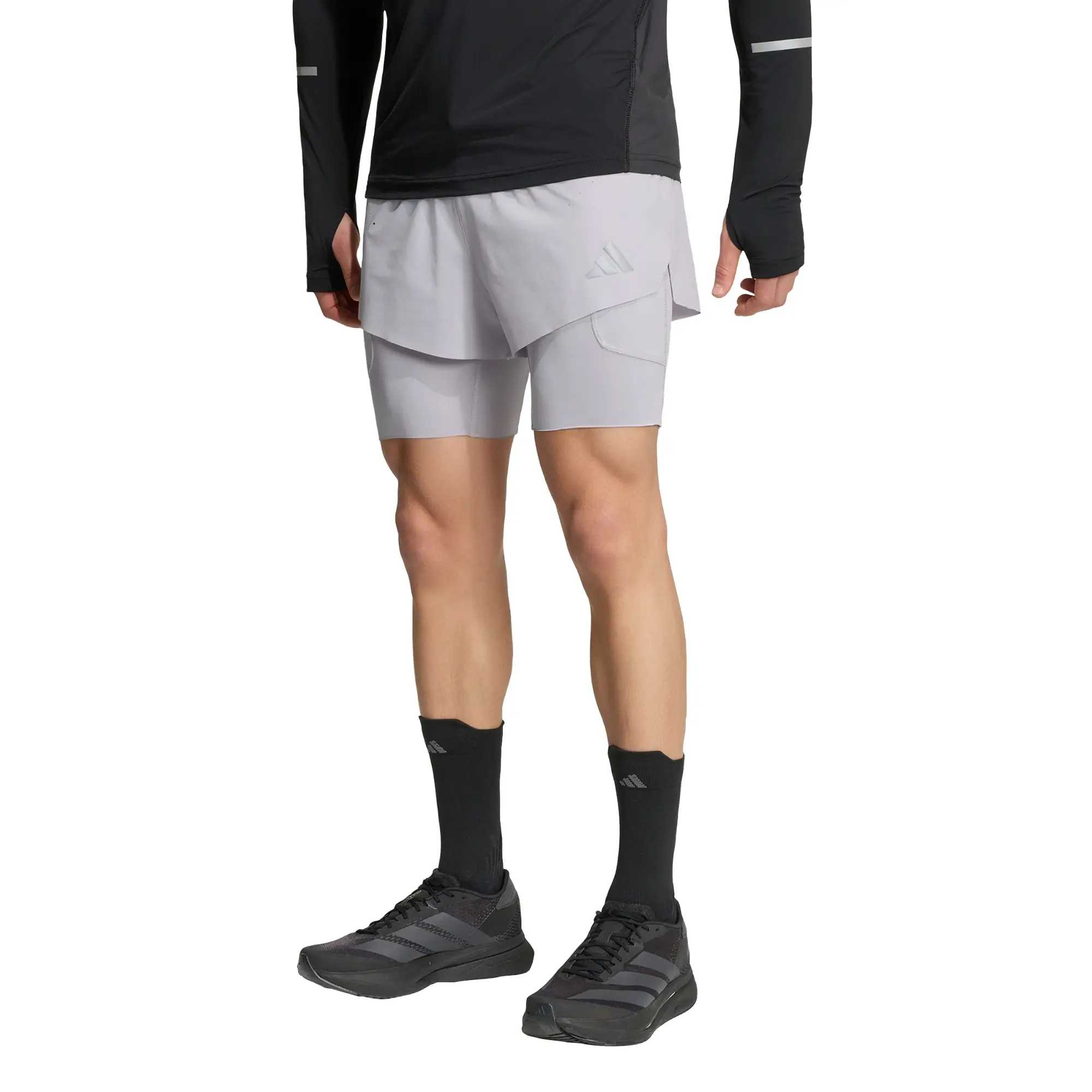 Short adidas Correr adi365 CLIMACOOL+ 4 Pocket 2 en 1 Hombre KS6098