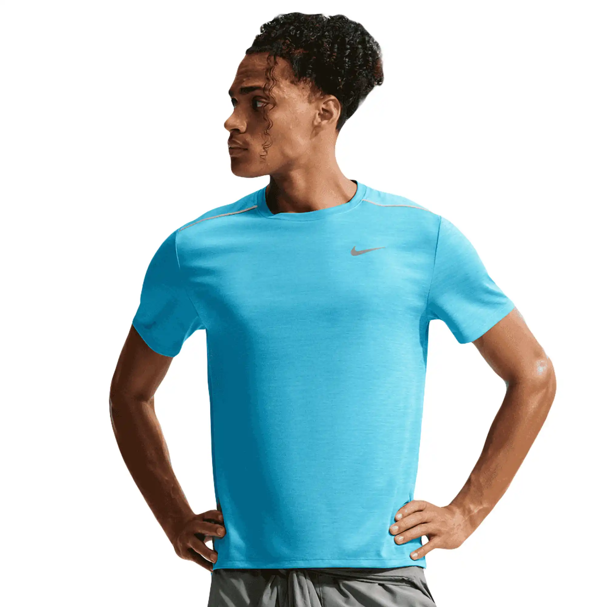 Playera Nike Correr Miler Hombre IF2082-416