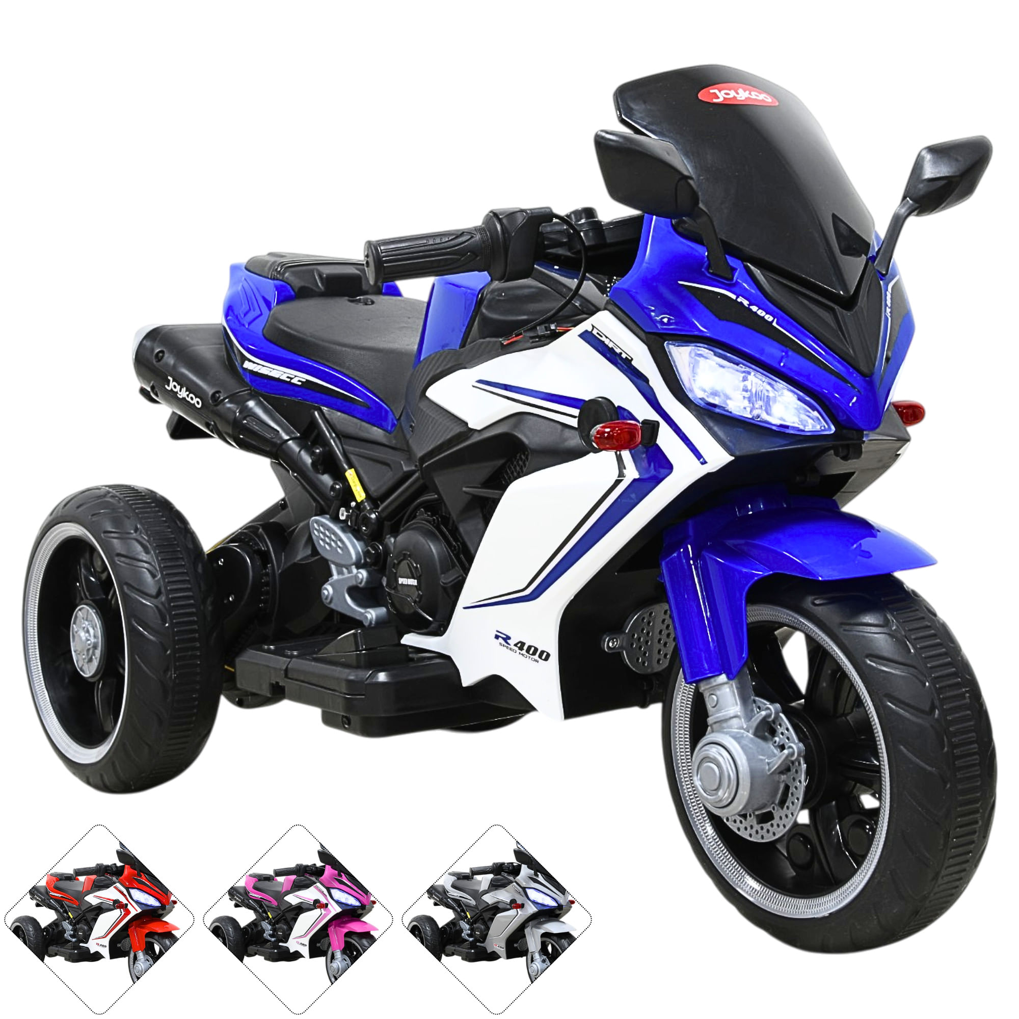 Montable Eléctrico Joykoo Deportivo 3 Ruedas Infantil MM-2252 Azul
