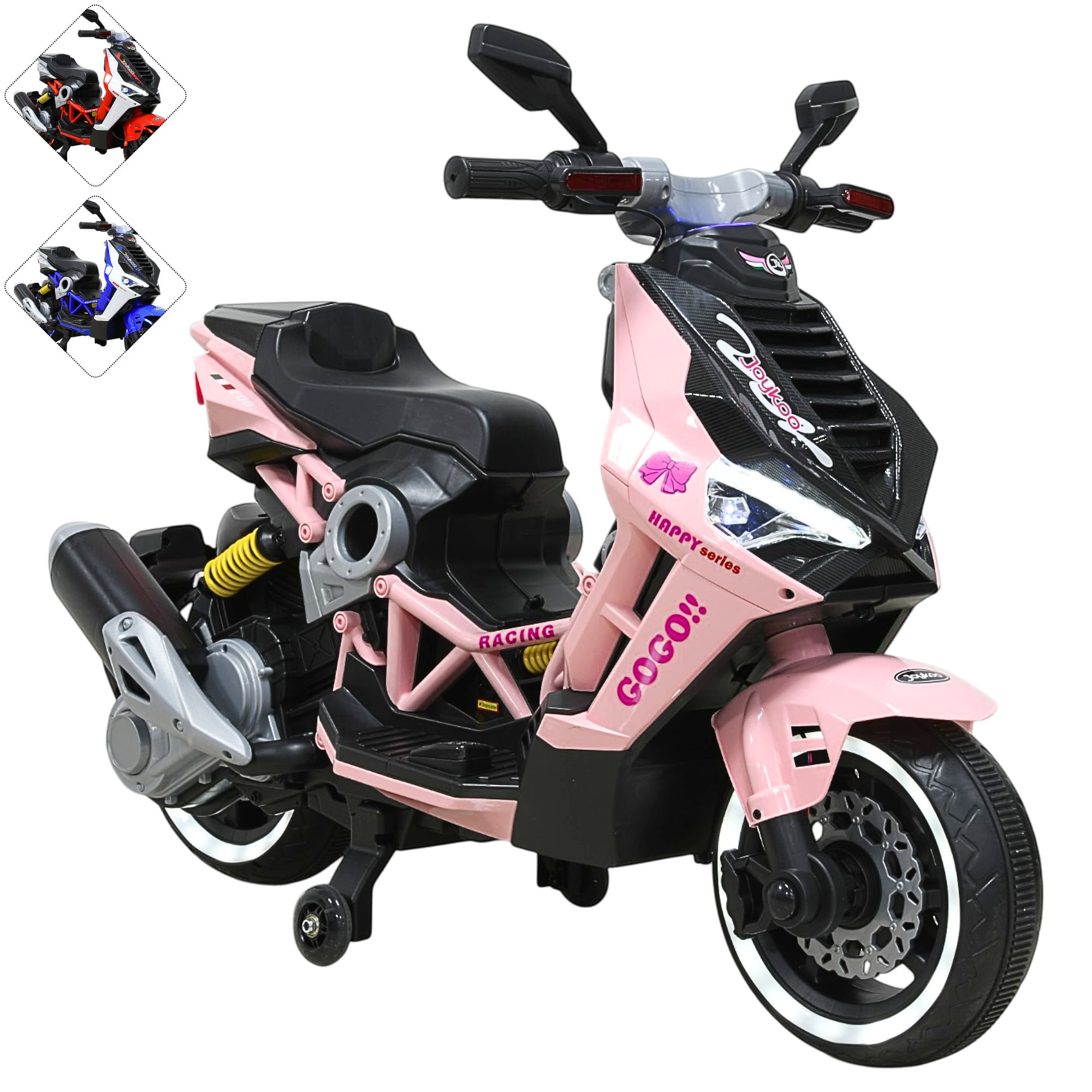 Montable Eléctrico Joykoo Equilibrio Infantil MM-4228 Rosa
