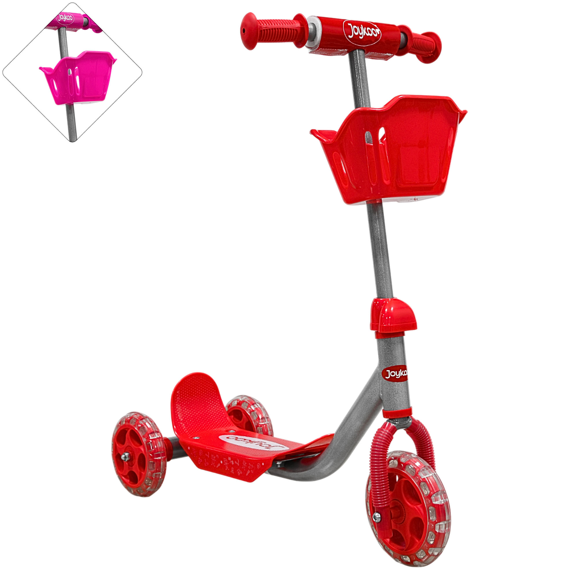 Scooter Joykoo 3 Ruedas Infantil SC-6306 Rojo