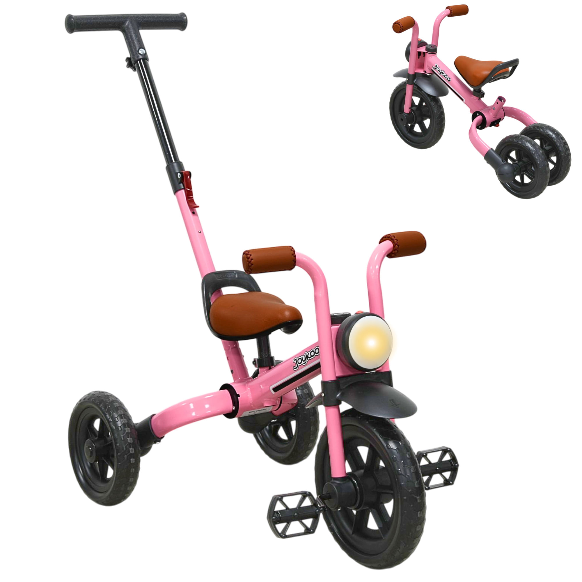 Triciclo Joykoo 3 en 1 Balance Infantil TR-2166 Rosa