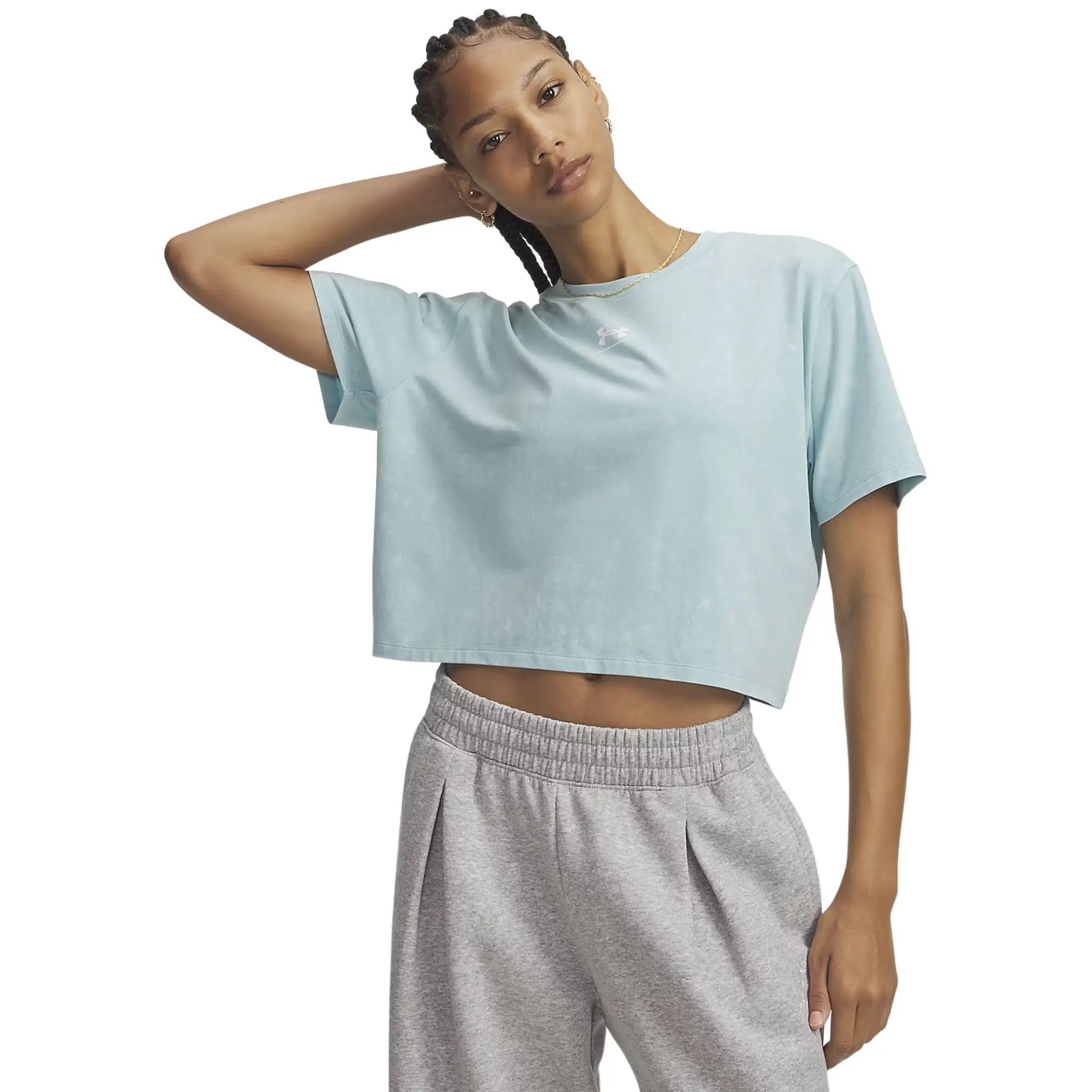 Playera Under Armour Entrenamiento Rival Boxy Wash Mujer 6011065-425