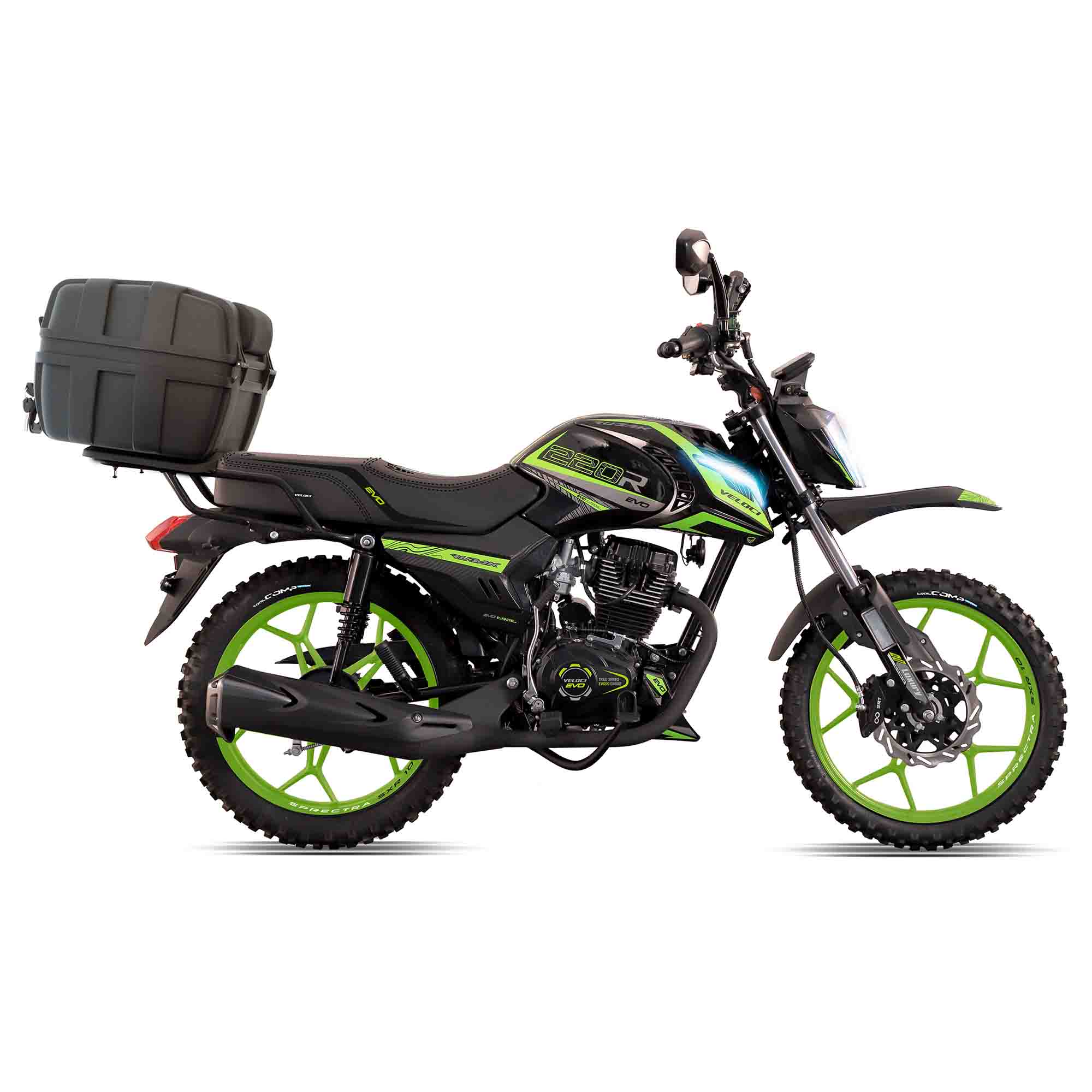 Motocicleta Veloci Doble Propósito Rubak Evo Trail 220 Verde 2027