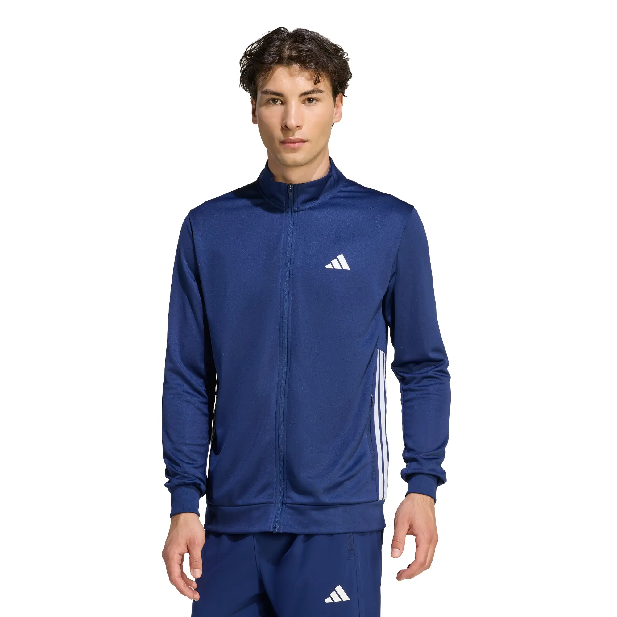 Chamarra Deportiva Tejida Workout Essentials All-Set 3 Franjas adidas Entrenamiento Unisex KC8151