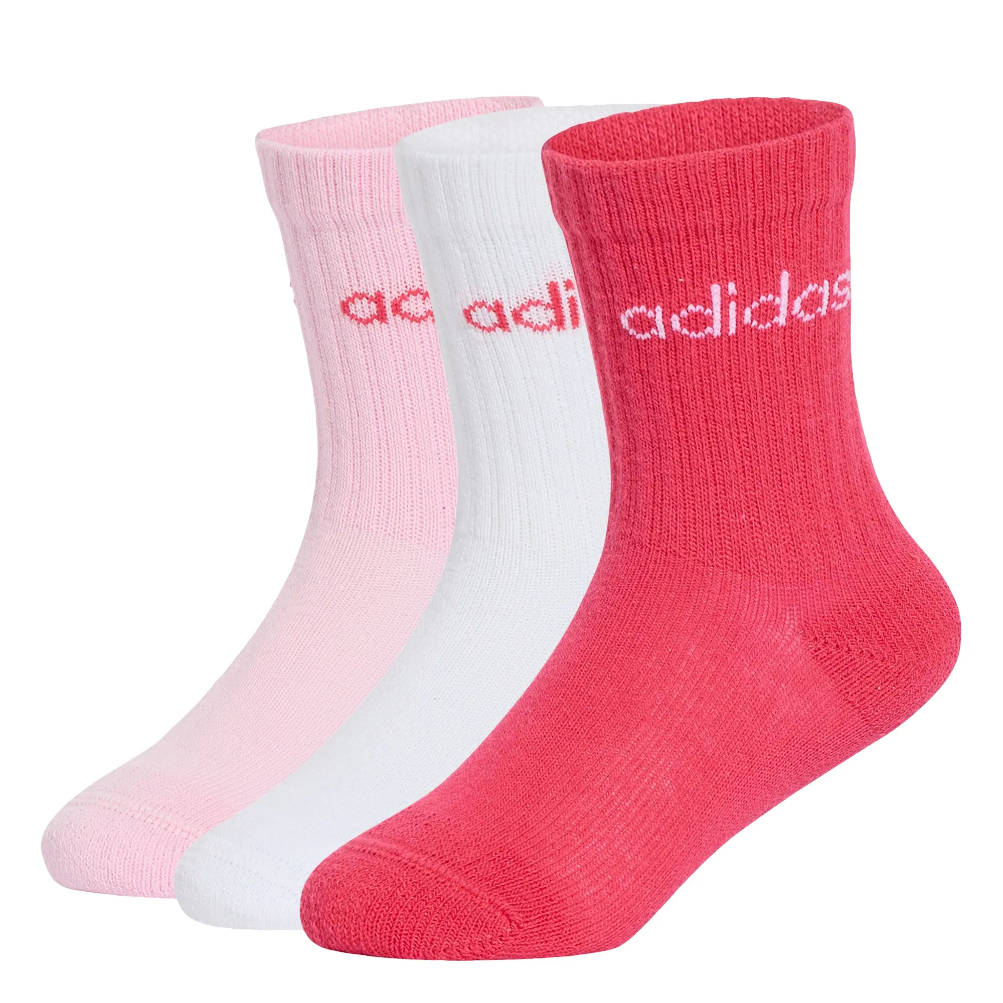 Calcetas A Media Pantorrilla Linear , 3 Pares Por Paquete adidas Entrenamiento Unisex KQ9236