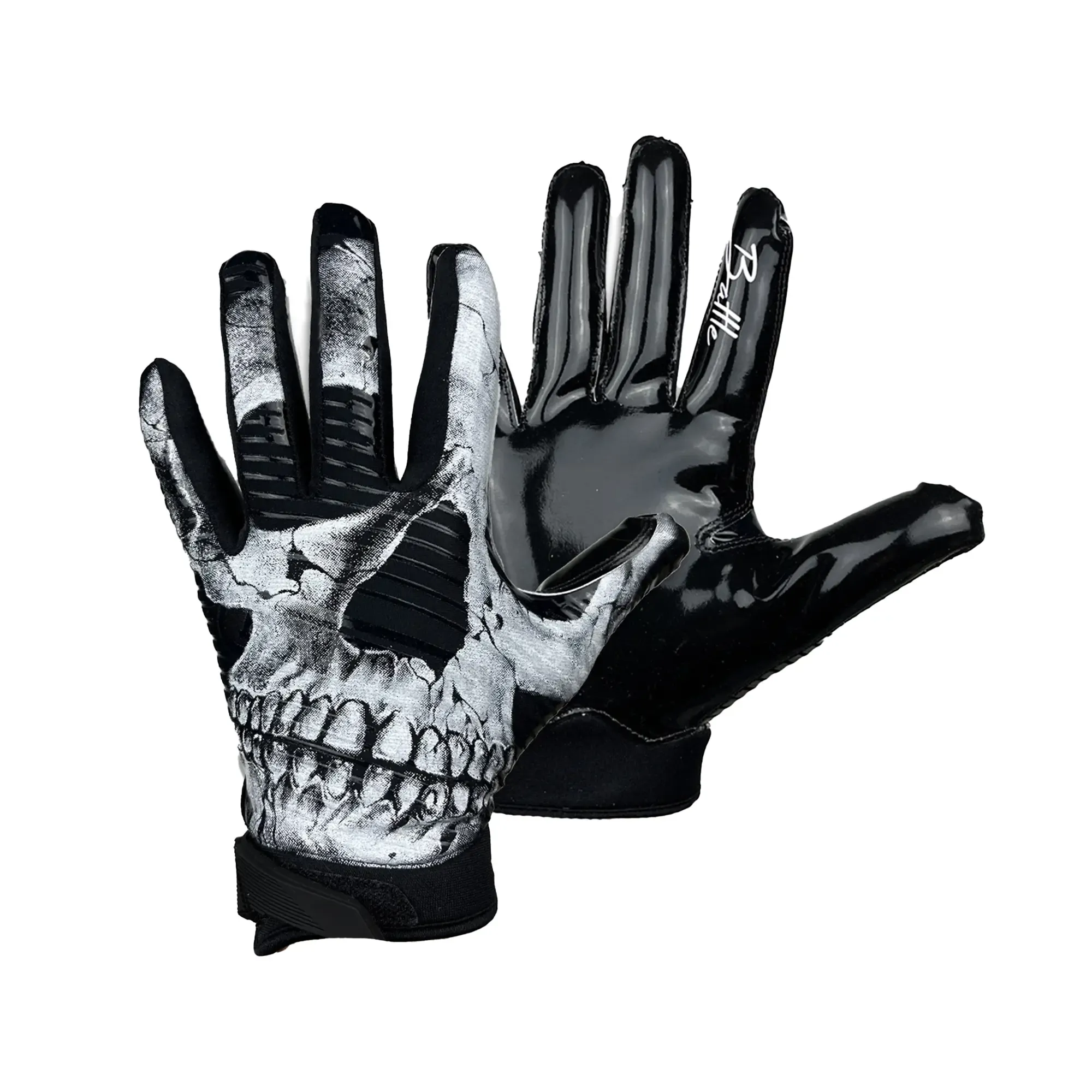 Guantes Battle Futbol Americano Skull Face Cloaked Unisex 1GLSKL003