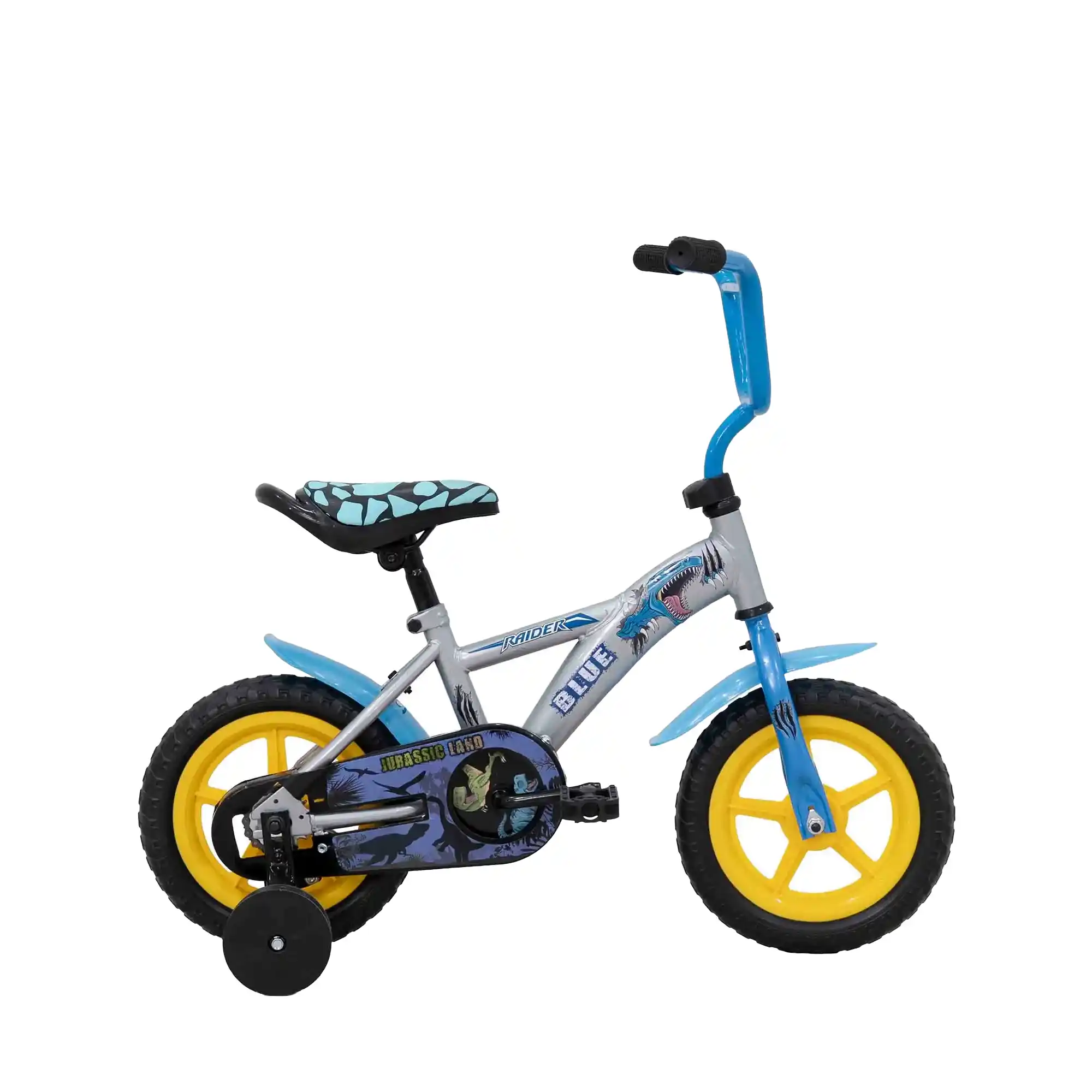 Bicicleta Raider Blue Niño Plata R12
