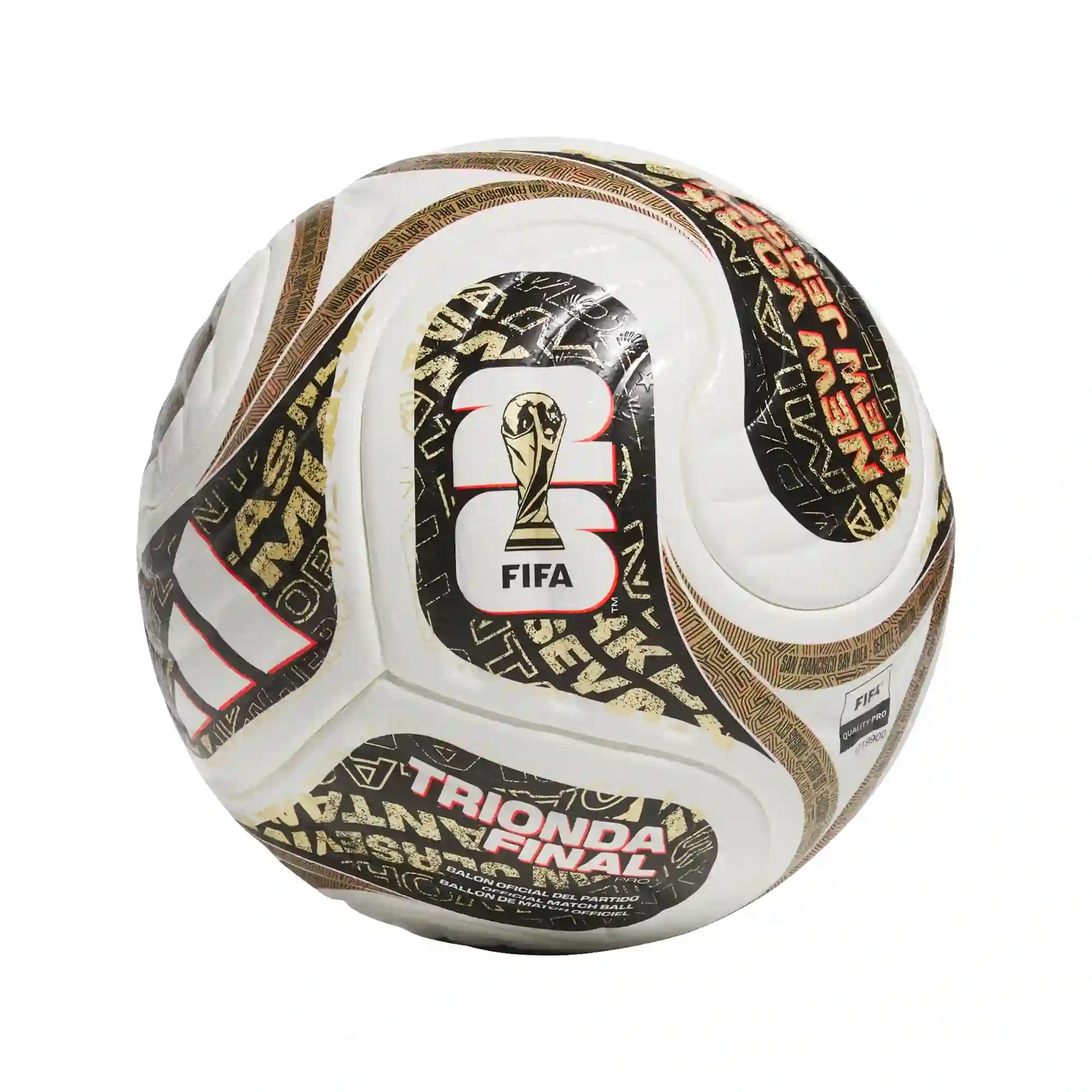 Balón adidas Futbol FIFA World Cup 26 Trionda Finals Pro Unisex JY8928