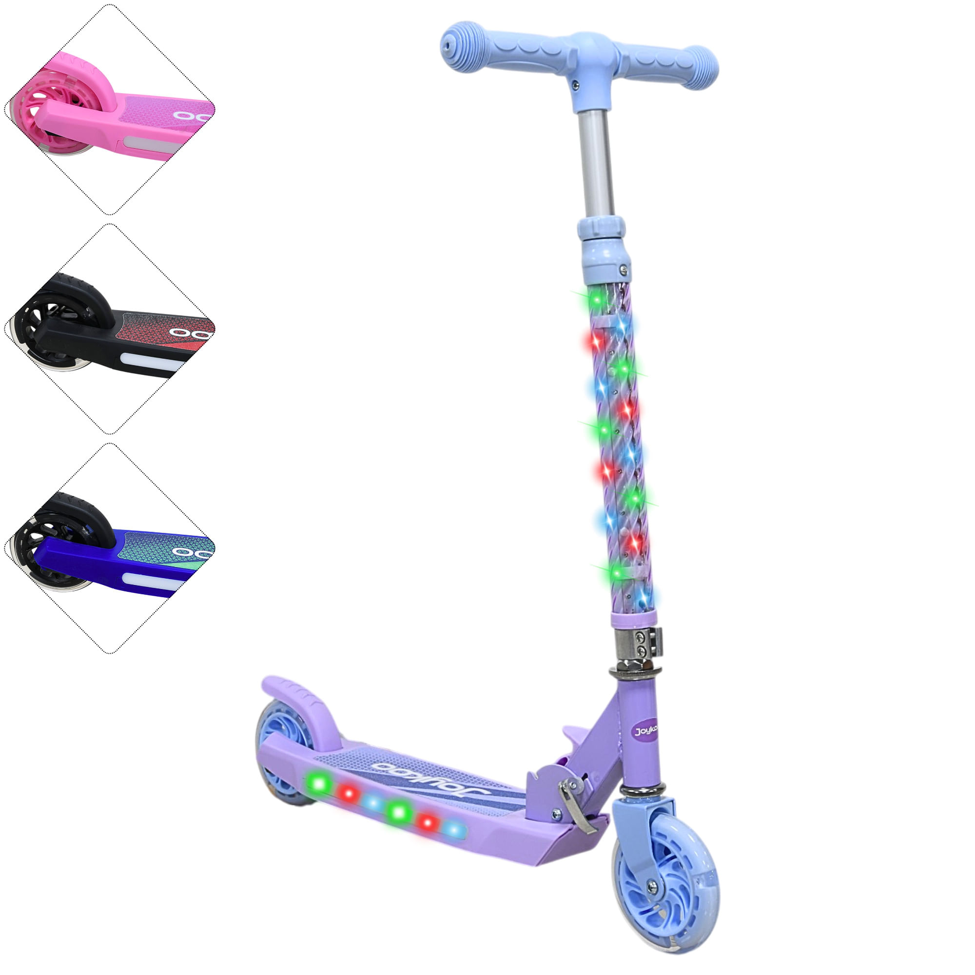 Scooter Joykoo LED Plegable Infantil SC-1403 Morado