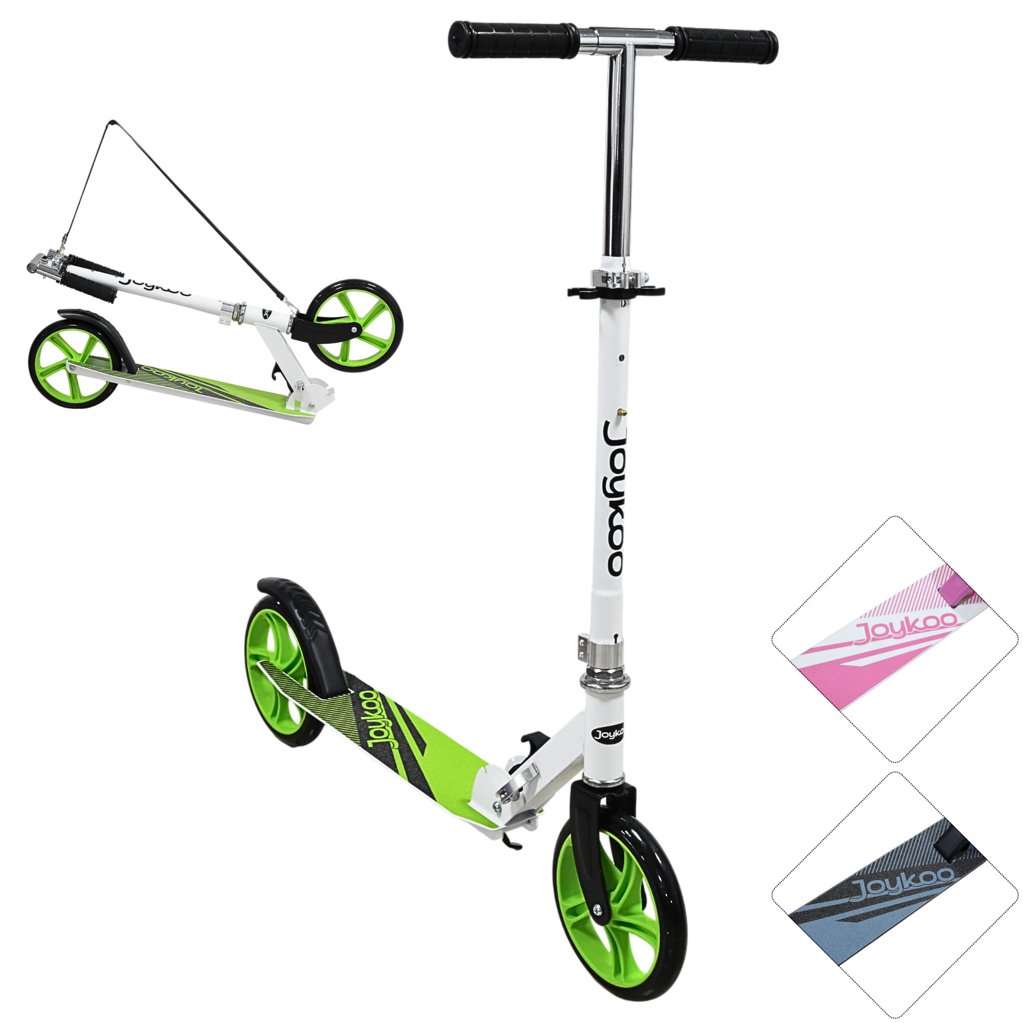 Scooter Joykoo Plegable Freno Infantil SC-1306 Verde