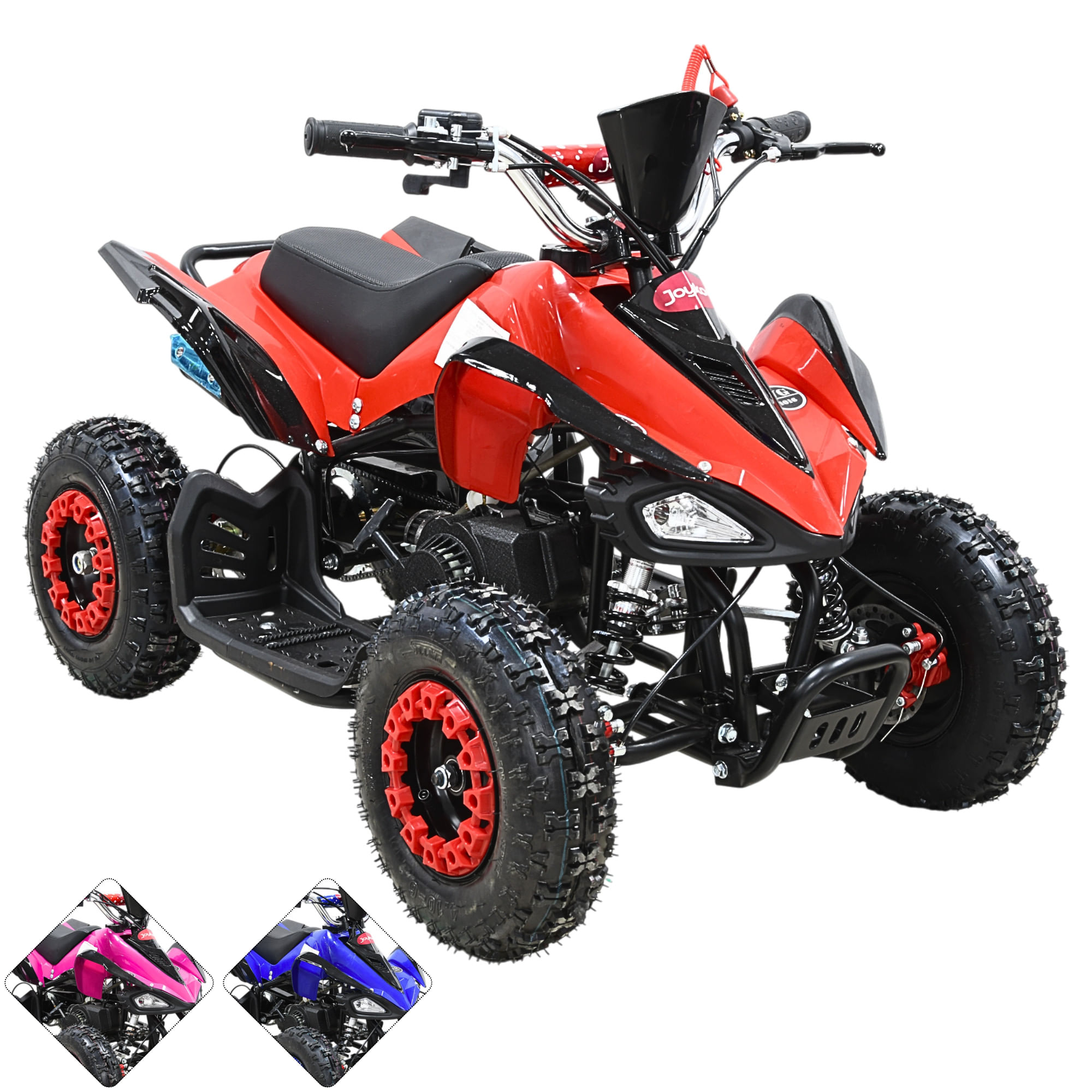 Montable Cuatrimoto Joykoo Arranque Manual Niños VG-1016 Rojo