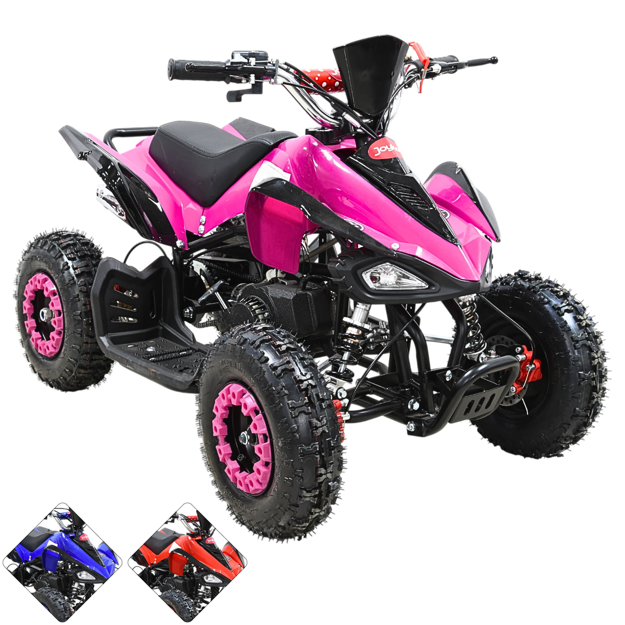 Montable Cuatrimoto Joykoo Arranque Manual Niños VG-1016 Rosa