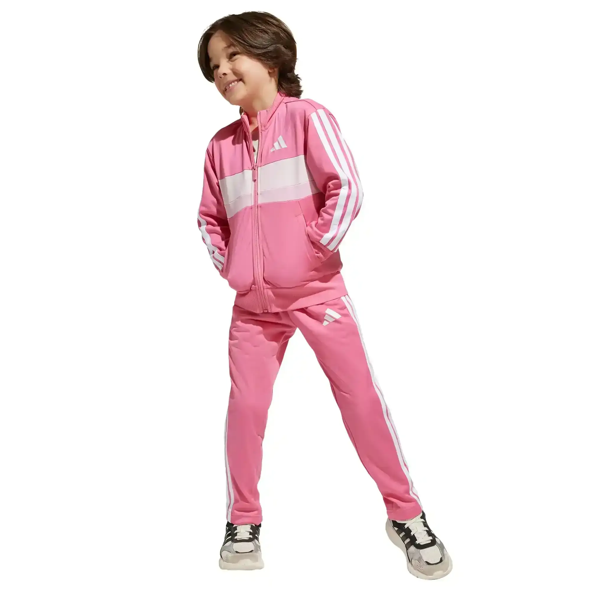Conjunto Deportivo adidas Essentials Tiberio 3 Stripes Infantil Unisex JI6208