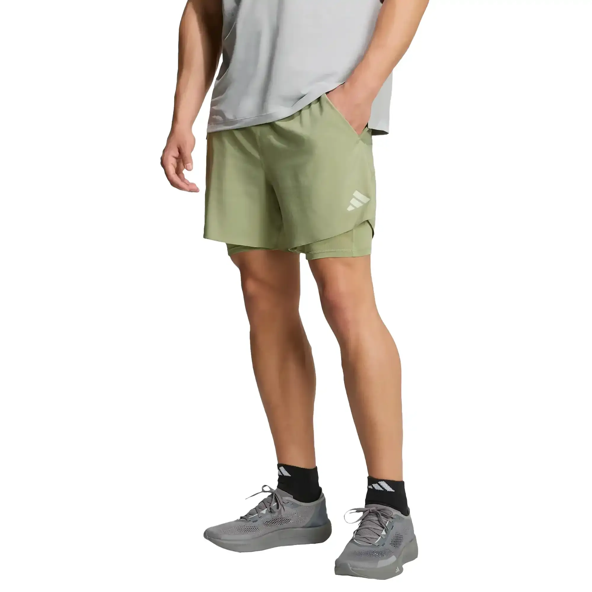 Short adidas Correr adi365 Icon Formotion 2 en 1 Hombre KS0791