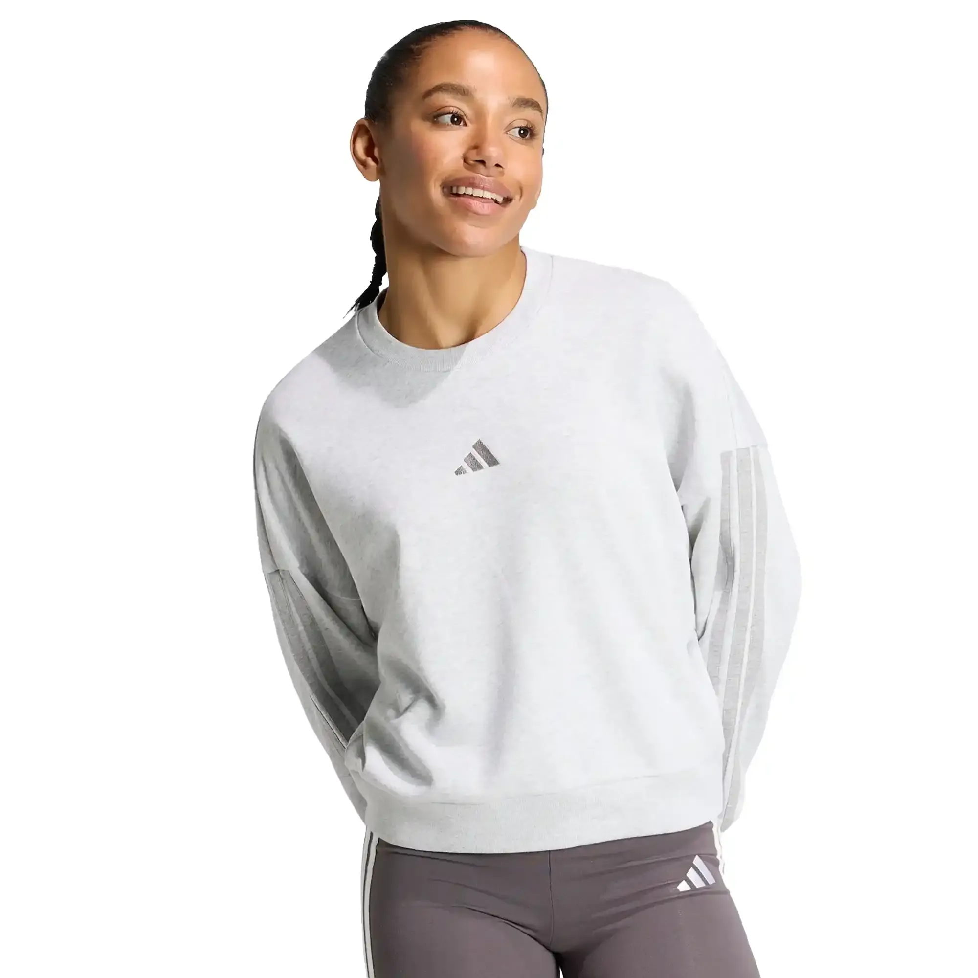 Sudadera adidas Essentials French Terry 3 Stripes Mujer KF6279