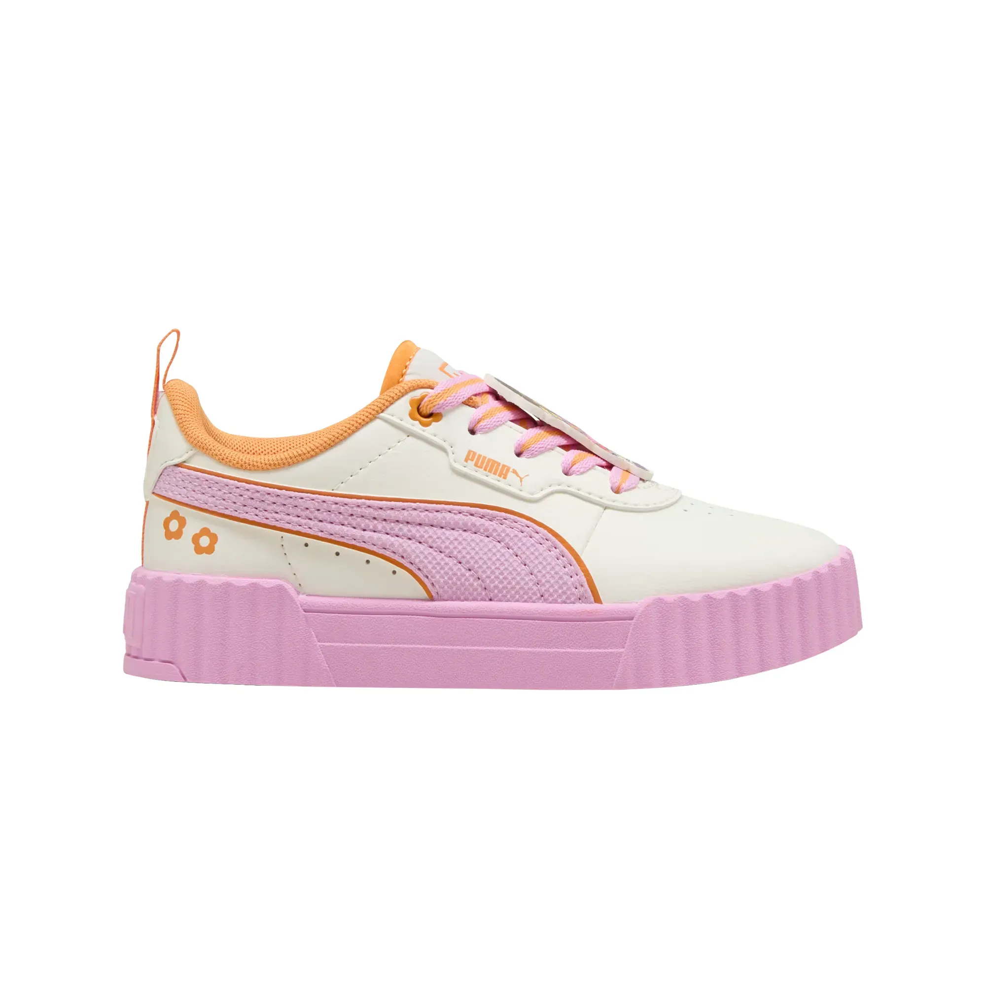 Tenis Puma Casual x DORA THE EXPLORER Carina 3.0 Niña 407769 01