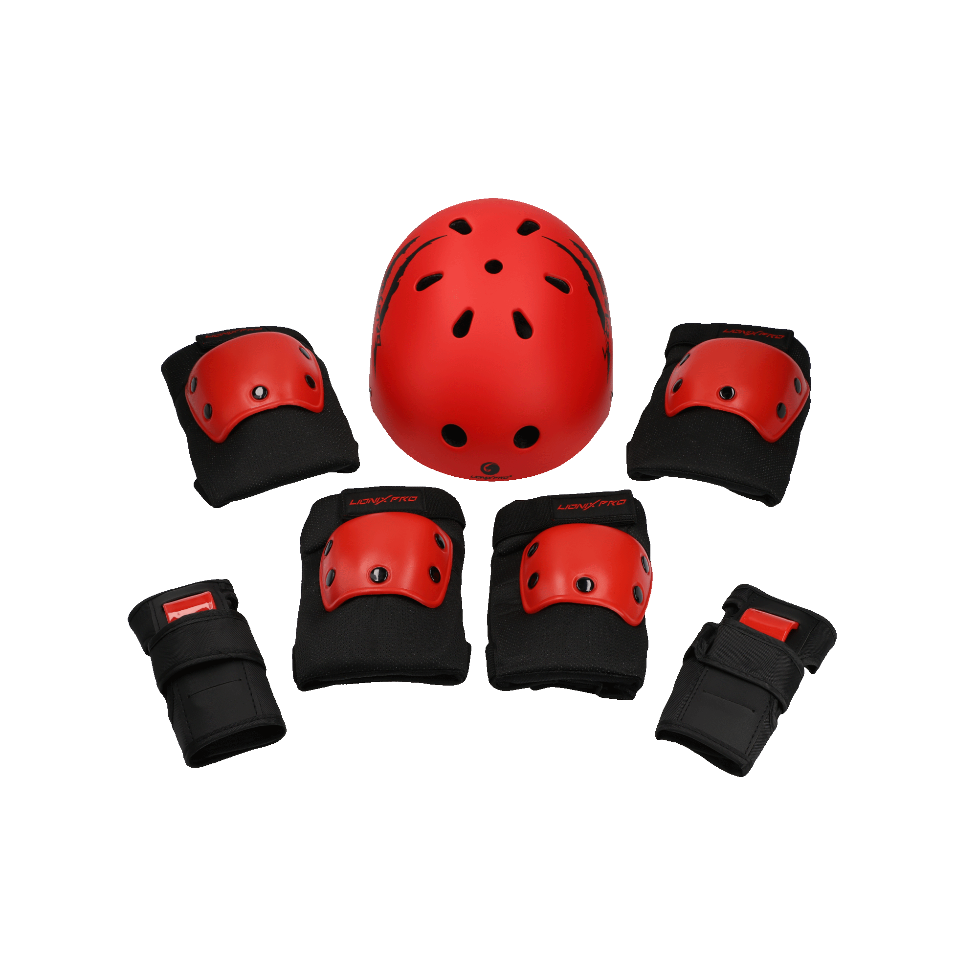 Set de Protectores Lionix Pro Ciclismo Unisex SP09020310RJGD19