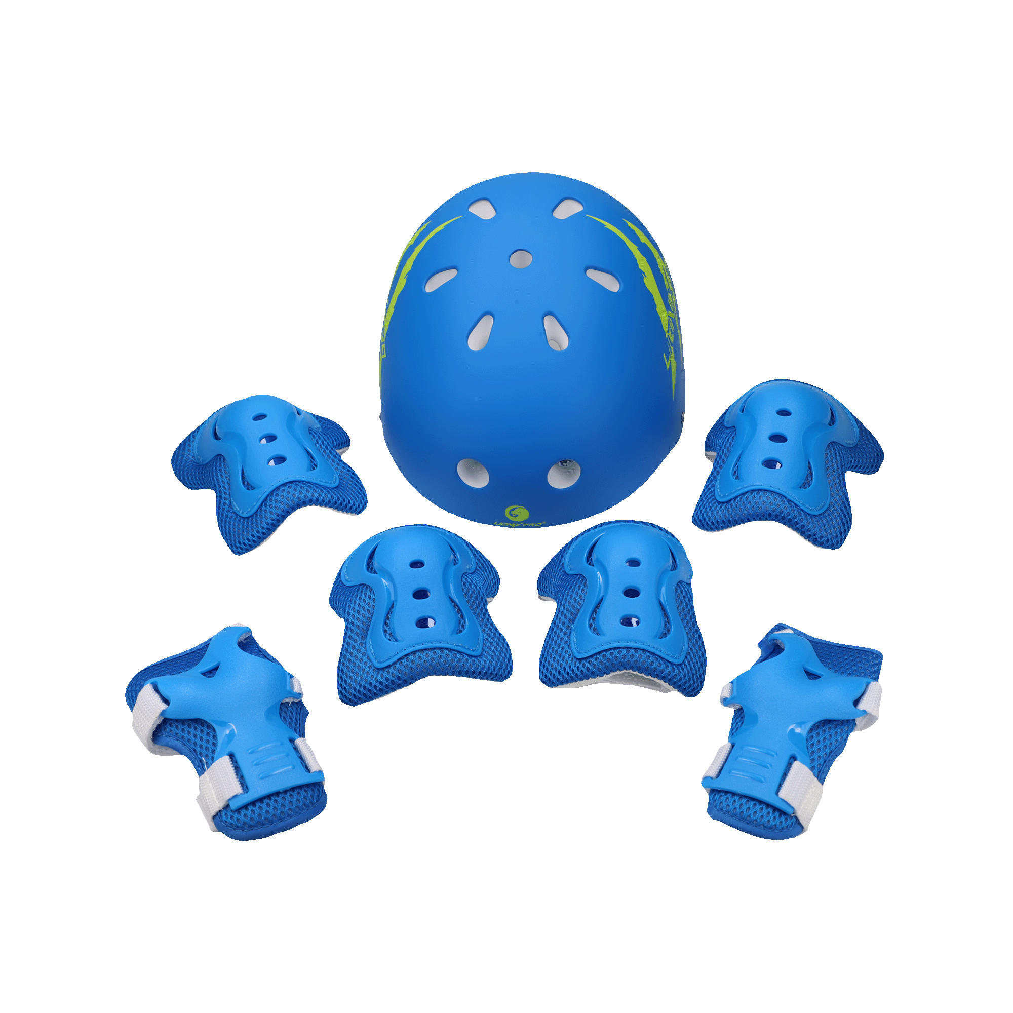 Set de Protectores Lionix Pro Ciclismo Niño SP09020320AZEC19